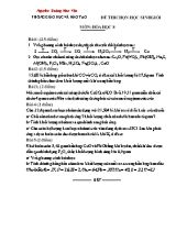 Đề thi chọn học sinh giỏi môn Hóa học khối 8